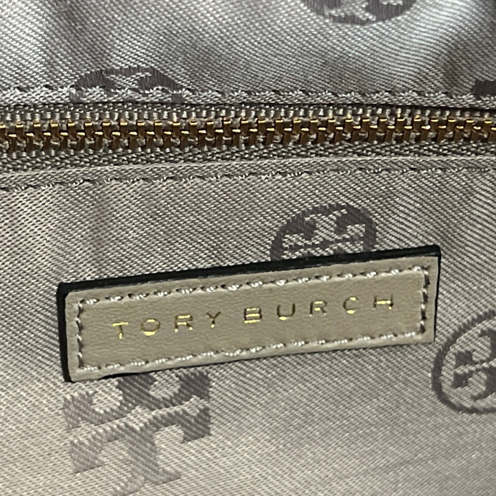 Tory Burch Gray Quilted Leather Tote - Picture 13 of 13